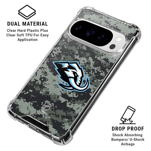 NHL Utah Mammoth DigiCamo Google Pixel 10 Pro XL Clear Case